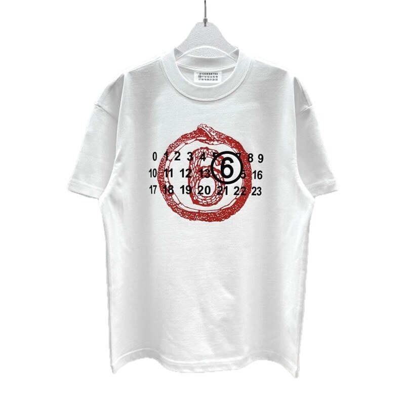 Maison Margiela MM6 Street Style White T-Shirt