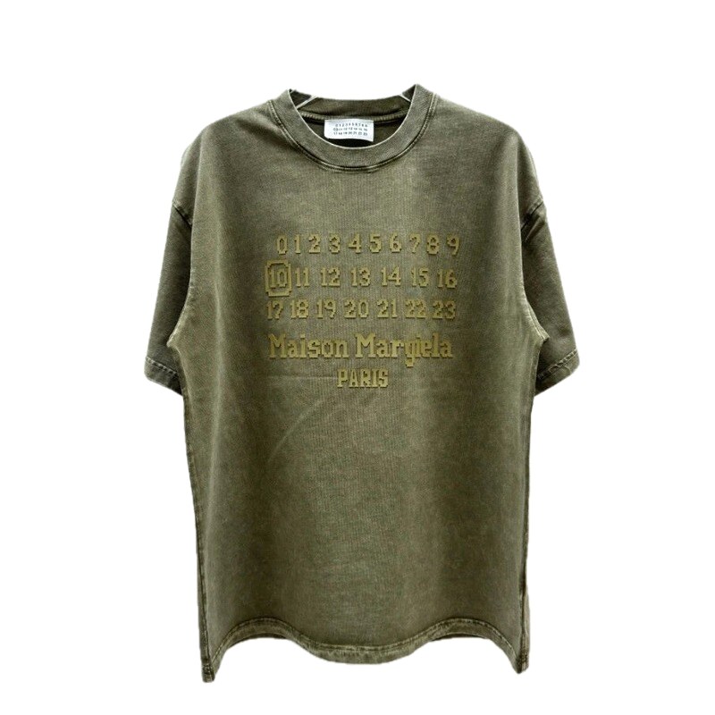 Maison Margiela Number Vintage Military Green Short-sleeve T-shirt