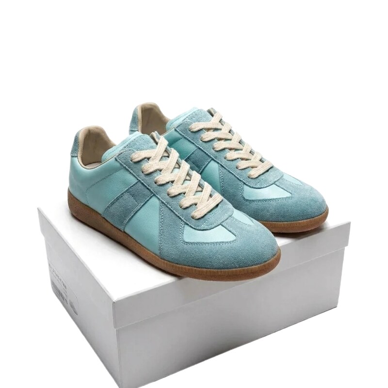 Maison Margiela vintage-style blue sports shoes