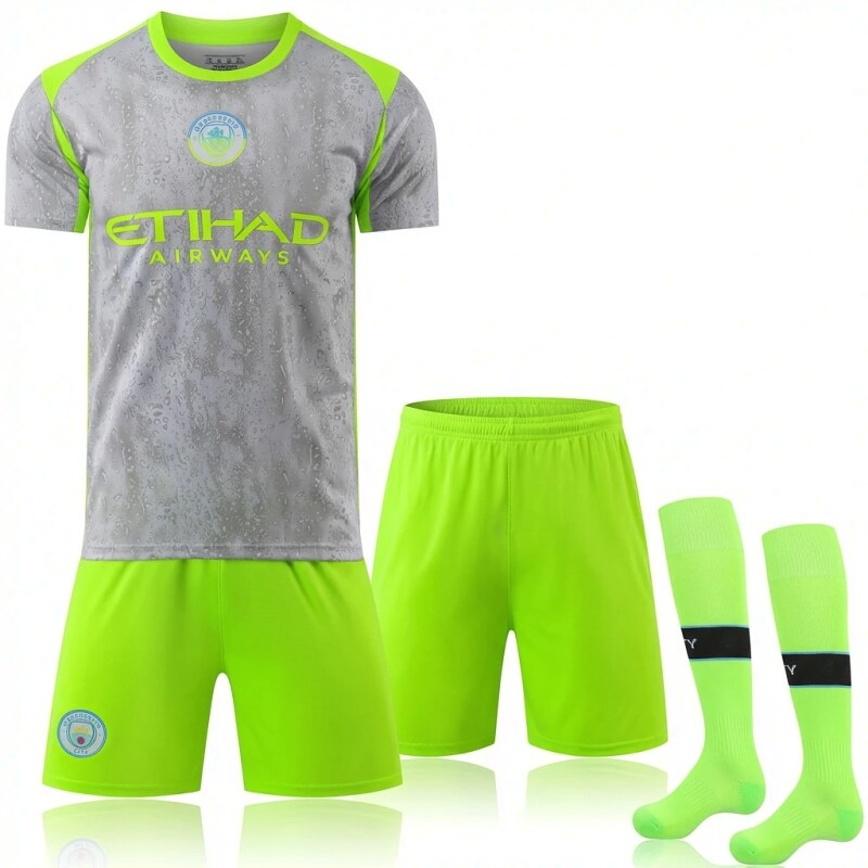 Manchester City series sporty grey-green jersey
