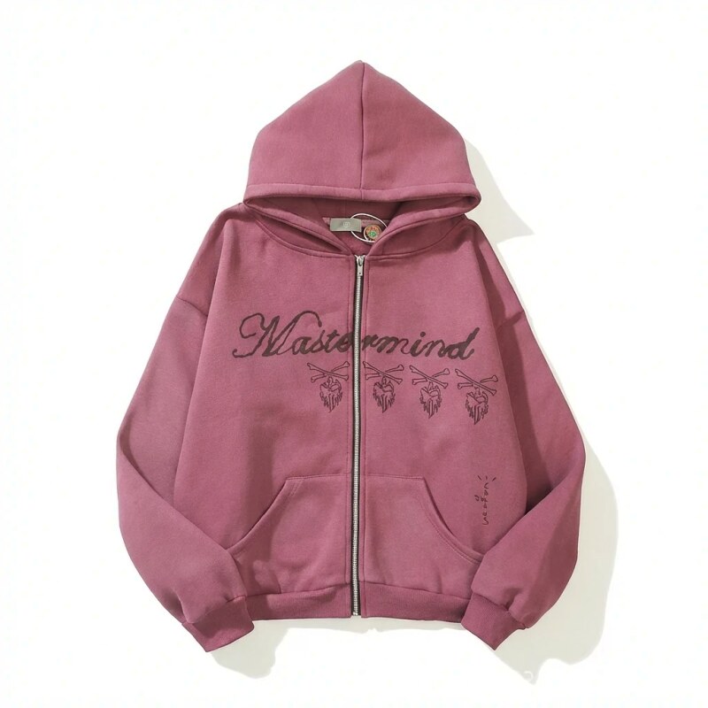 Mastermind Dark Style Rose Red Hoodie