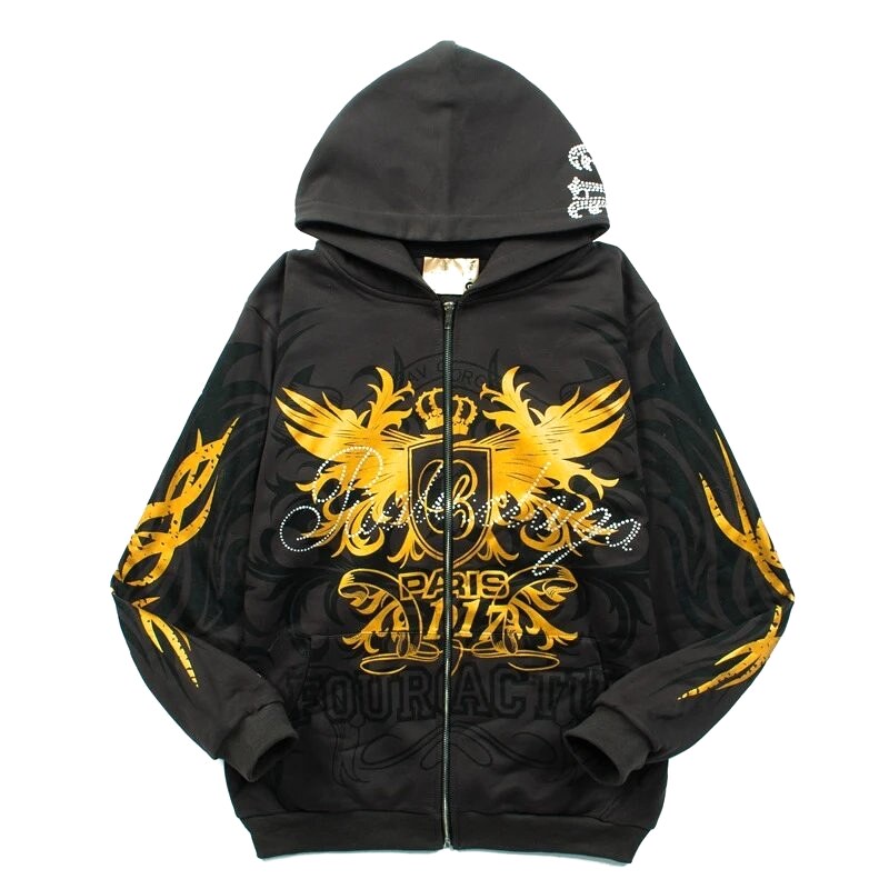 Mastermind Style W16 Zip Hoodie Relaxed Styling Skull
