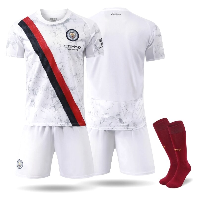 MCFC Sports Style White and Red Set