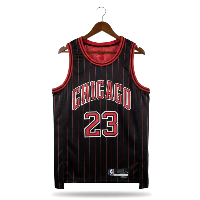 Michael Jordan retro black and red jersey