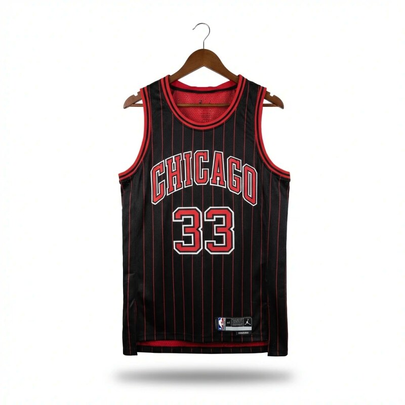 Michael Jordan retro black and red jersey
