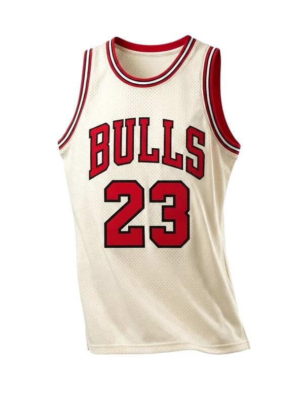 Michael Jordan retro-style off-white jersey