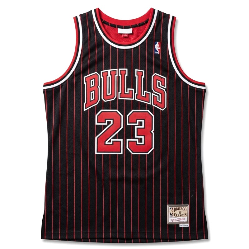Michael Jordan striped jersey