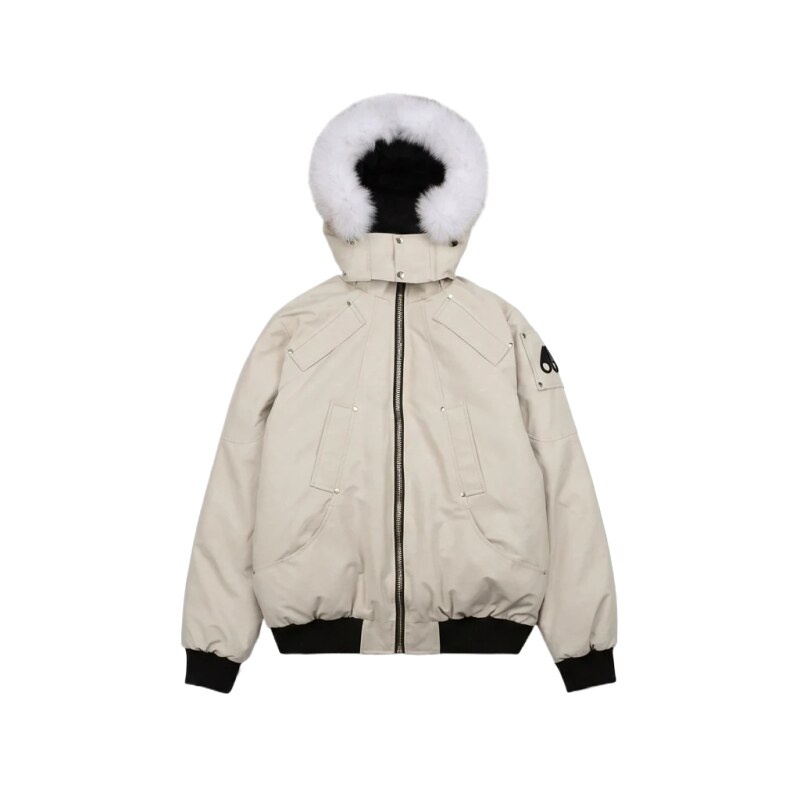 Michael Kors parka down jacket in off-white