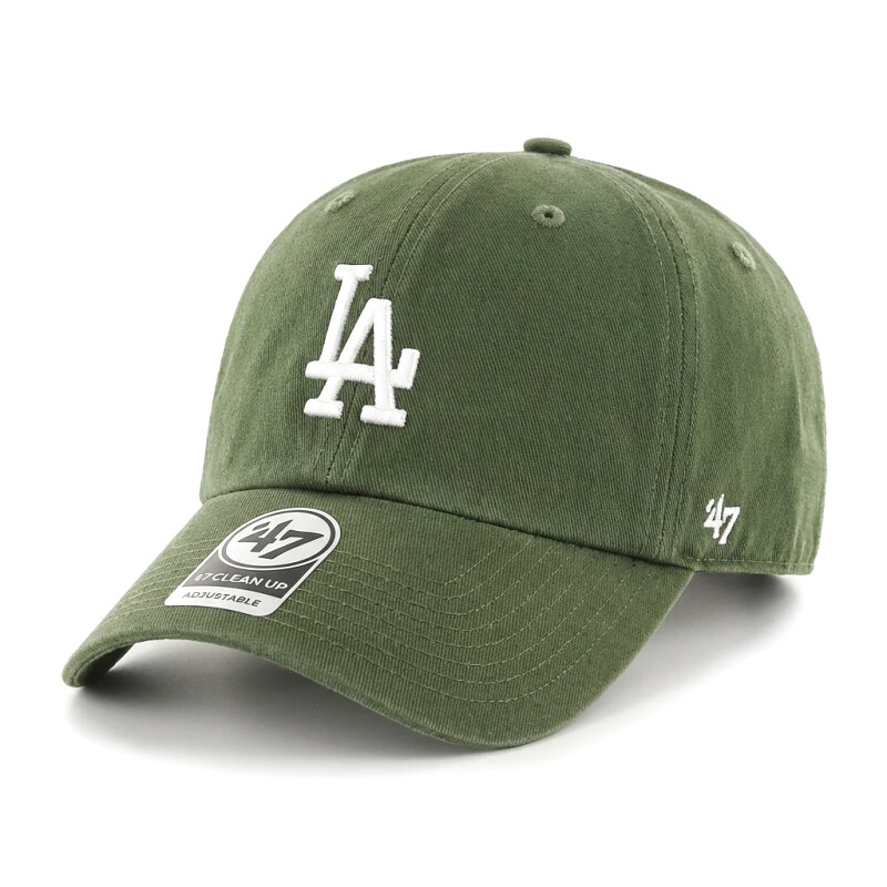 MLB baseball-style olive-colored baseball cap