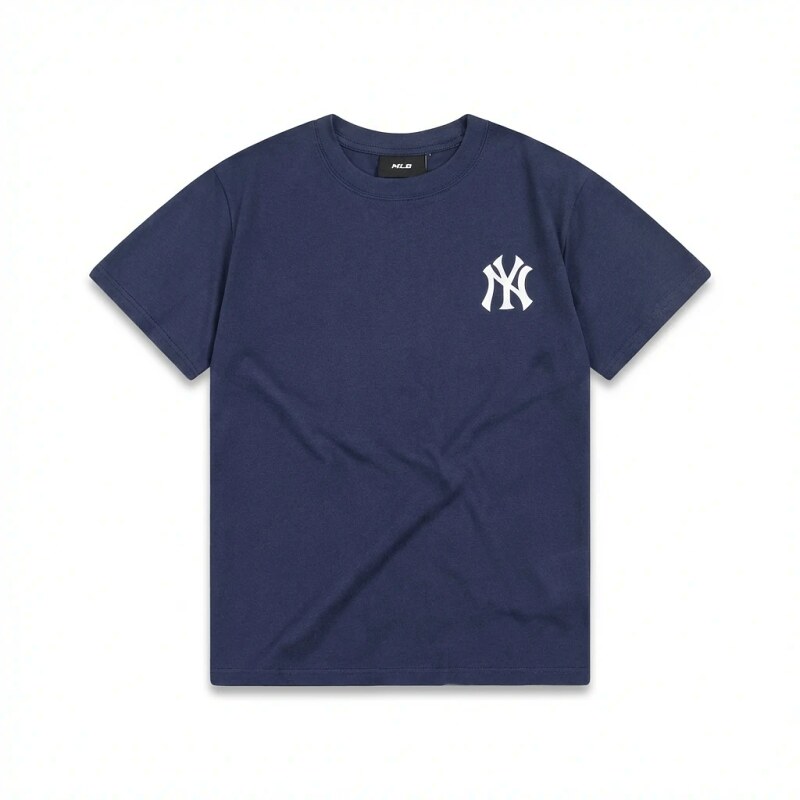 MLB Classic Simple Style Navy Blue T-shirt