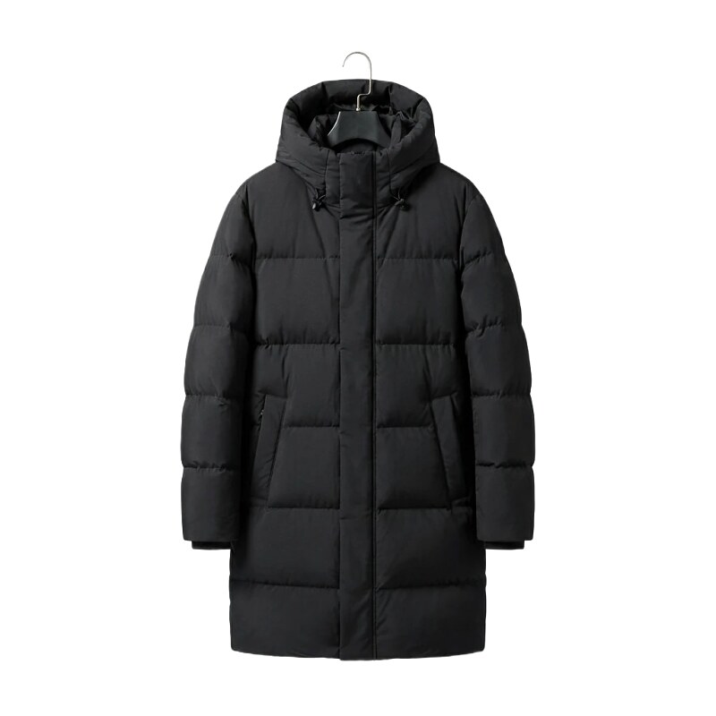 MLB long black down jacket