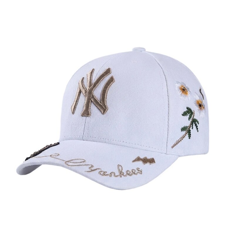 MLB New York trendy style white hat