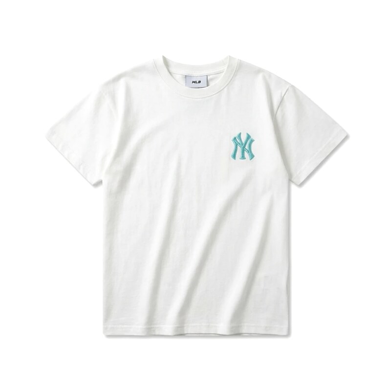 MLB NY Series Simple Style White T-shirt