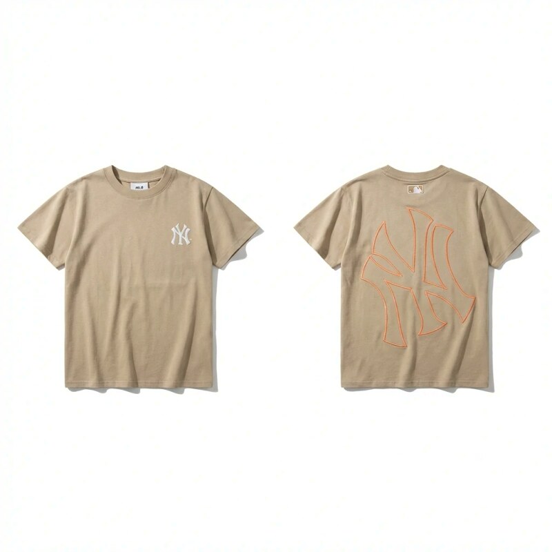 MLB retro style khaki T-shirt