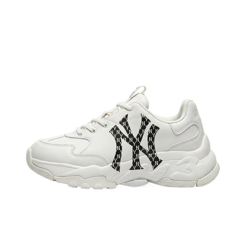 MLB retro-style white sports shoes