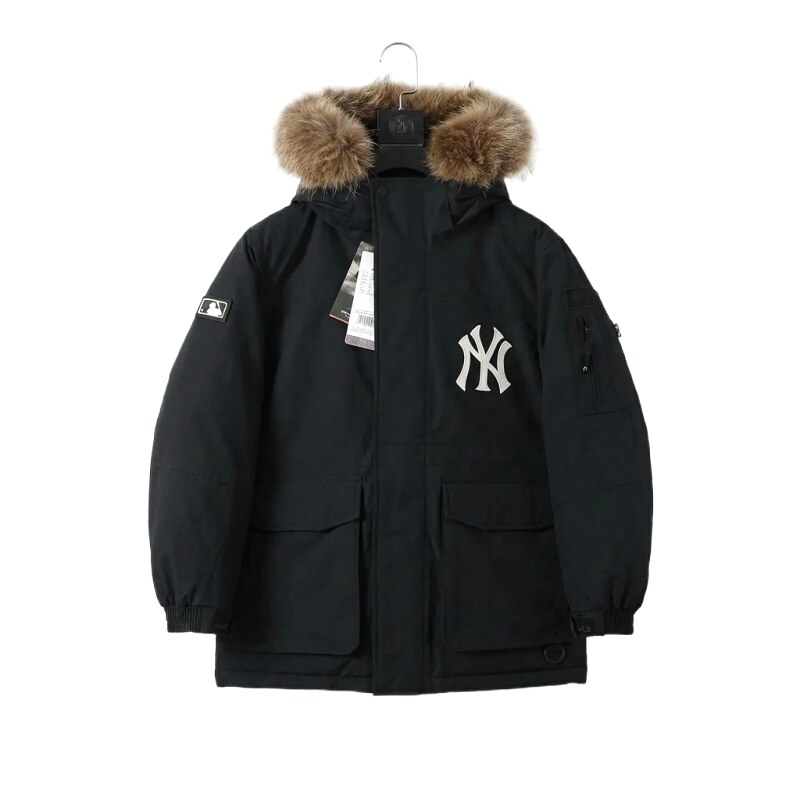 MLB workwear style black down jacket