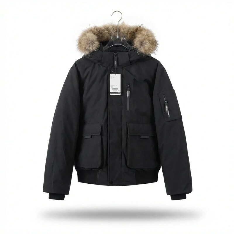 MLB Workwear Style Black Down Jacket