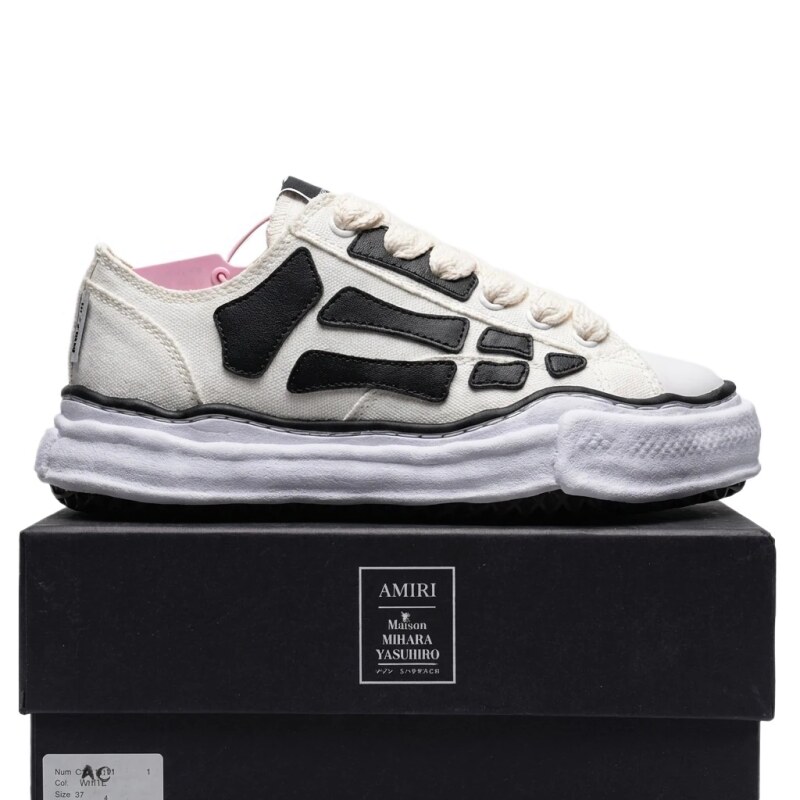 MMY Deconstructed Style Black and White Sports Shoes