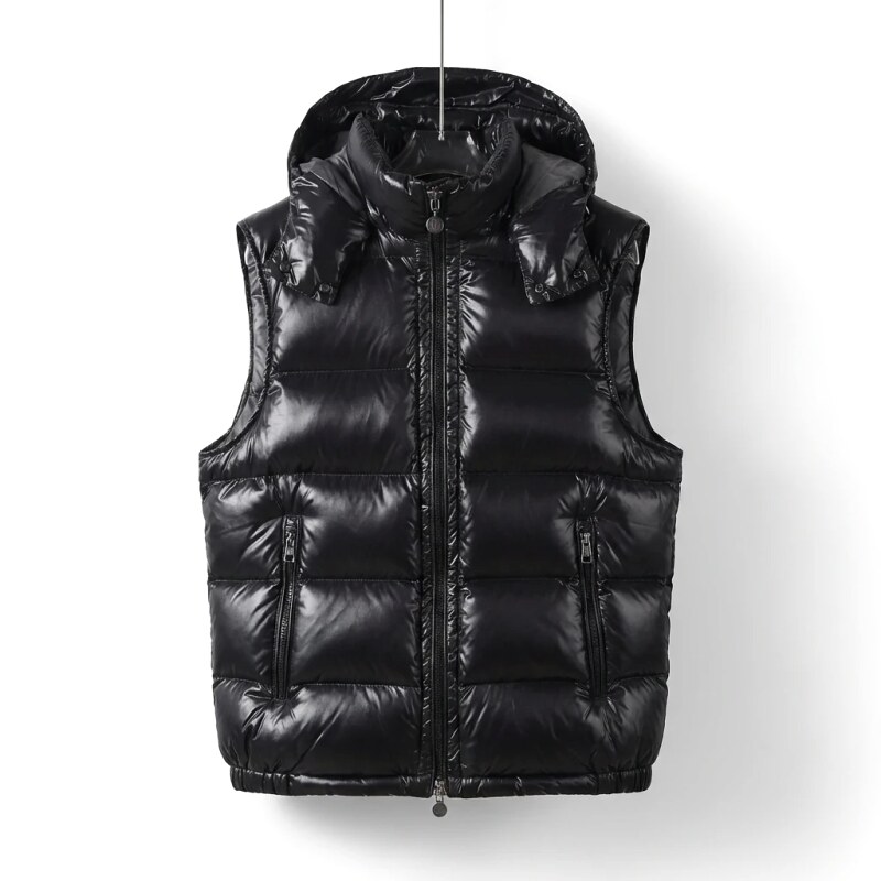 Moncler black stylish down vest