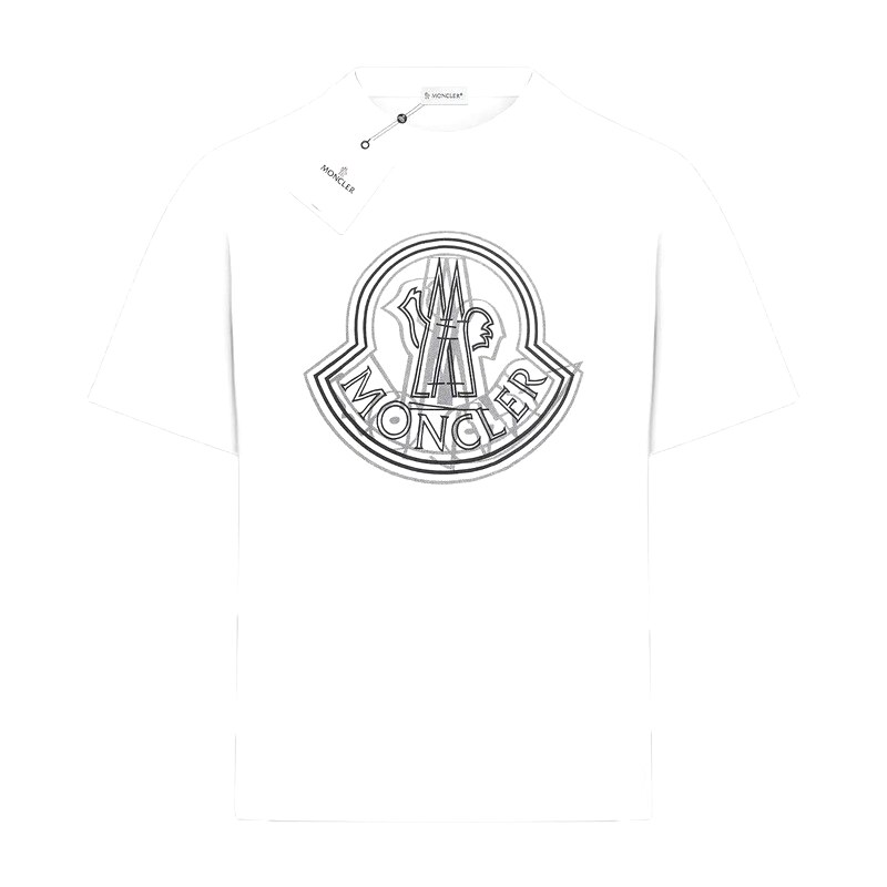 Moncler classic and simple style white T-shirt