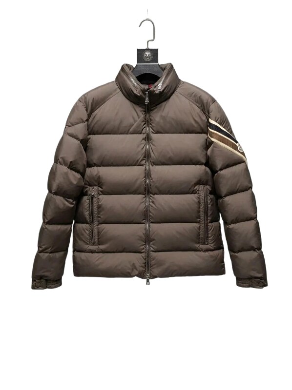 Moncler classic style fashionable coffee-colored down jacket
