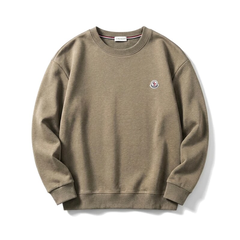 Moncler Crewneck Simple Style Sweatshirt (Khaki)