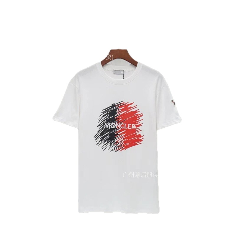 Moncler Graffiti Casual Style White Short-sleeve T-shirt