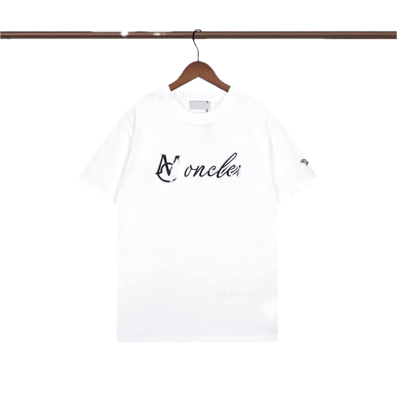 Moncler Letter Print Casual White T-Shirt