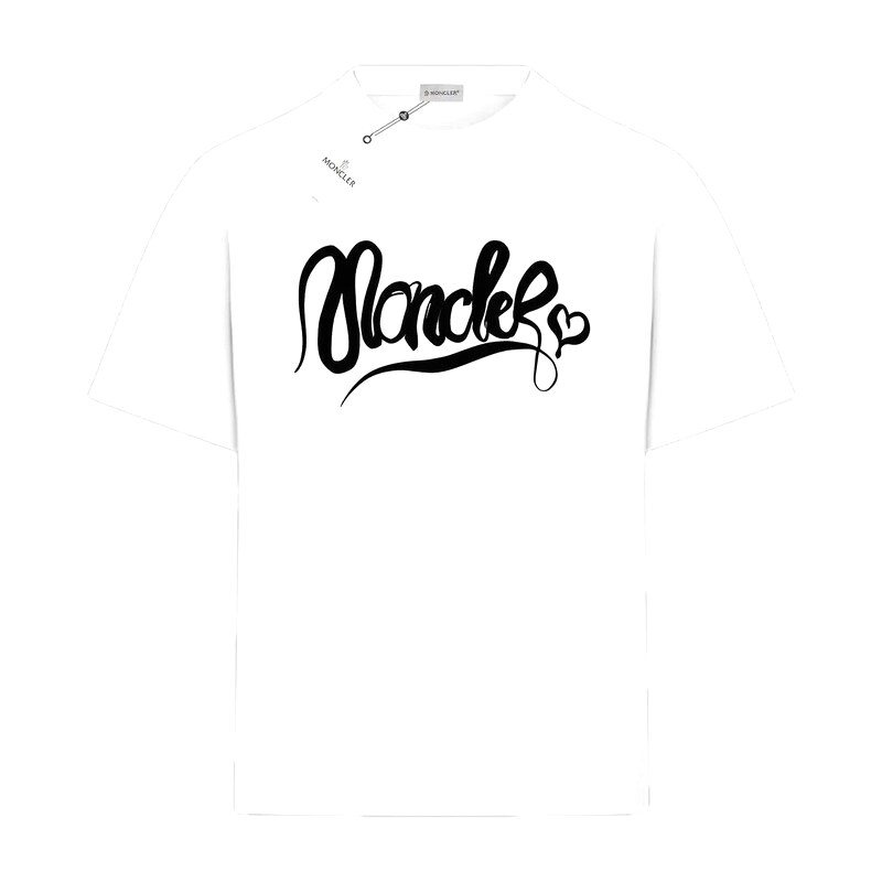 Moncler minimalist style white T-shirt