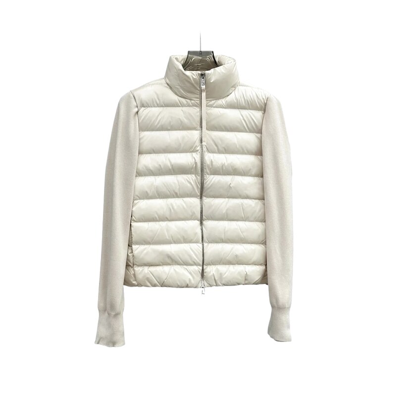 Moncler patchwork trendy down jacket