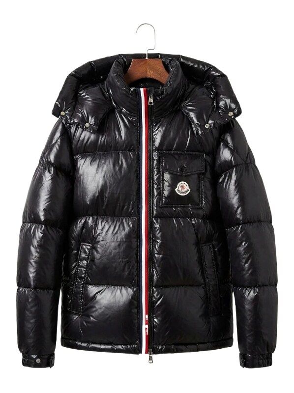 Moncler Shiny and Stylish Black Down Jacket