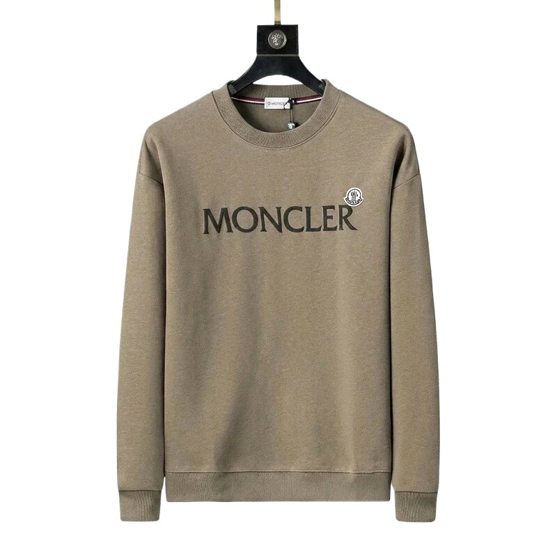 Moncler simple style khaki sweatshirt
