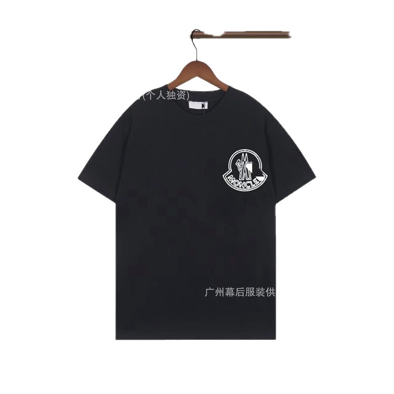 Moncler Trendy Printed Black T-Shirt