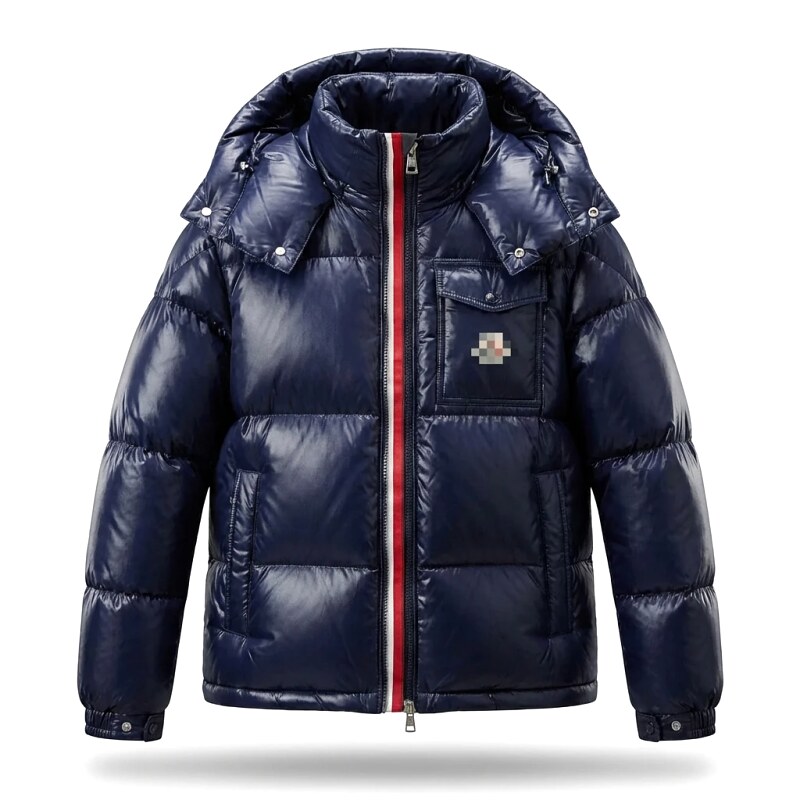 Moncler's classic style fashionable dark blue down jacket