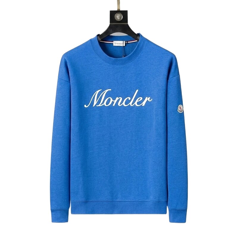 Moncler's simple and fashionable blue sweatshirt