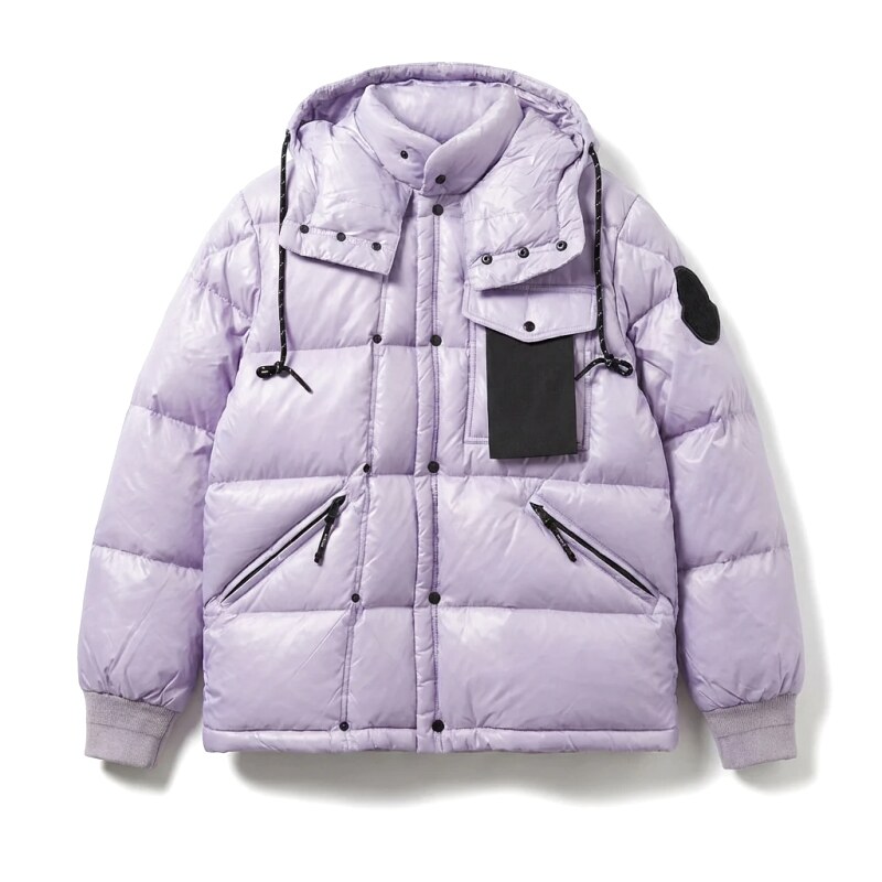 Moncler's trendy and cool series light purple down jacket