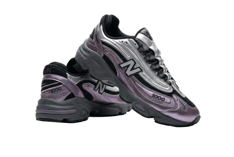 New Balance 1000 retro style purple-gray shoes