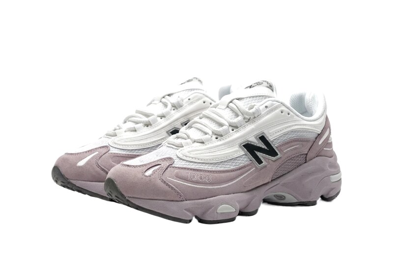 New Balance 1906 retro style pink and white shoes