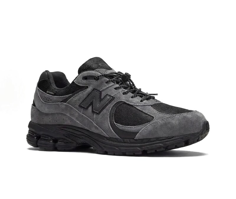 New Balance 2002R Retro Style Grey and Black Shoes