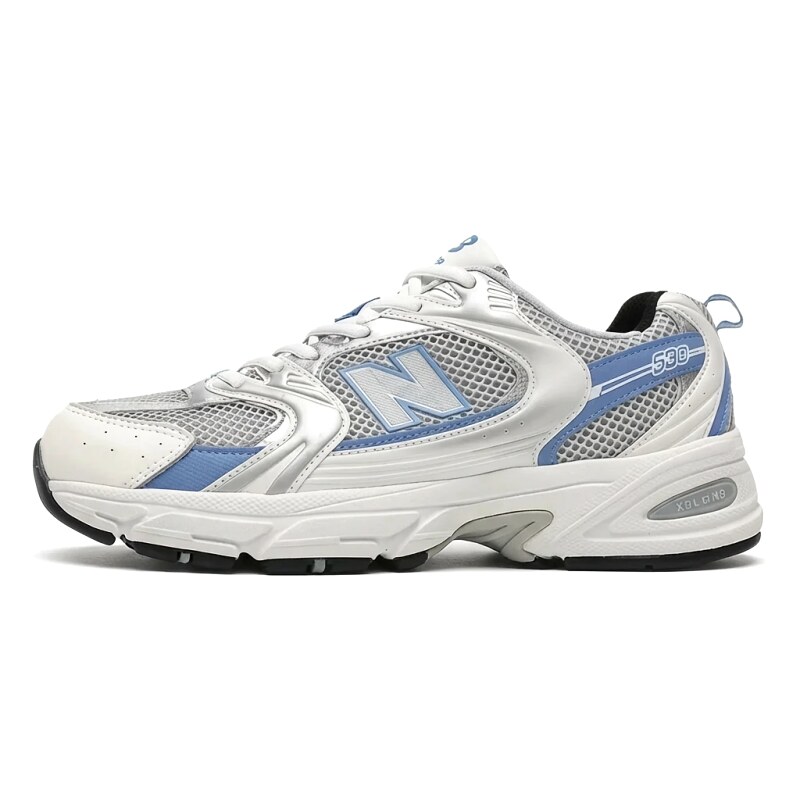 New Balance 530 retro - style athletic shoes (white and blue)