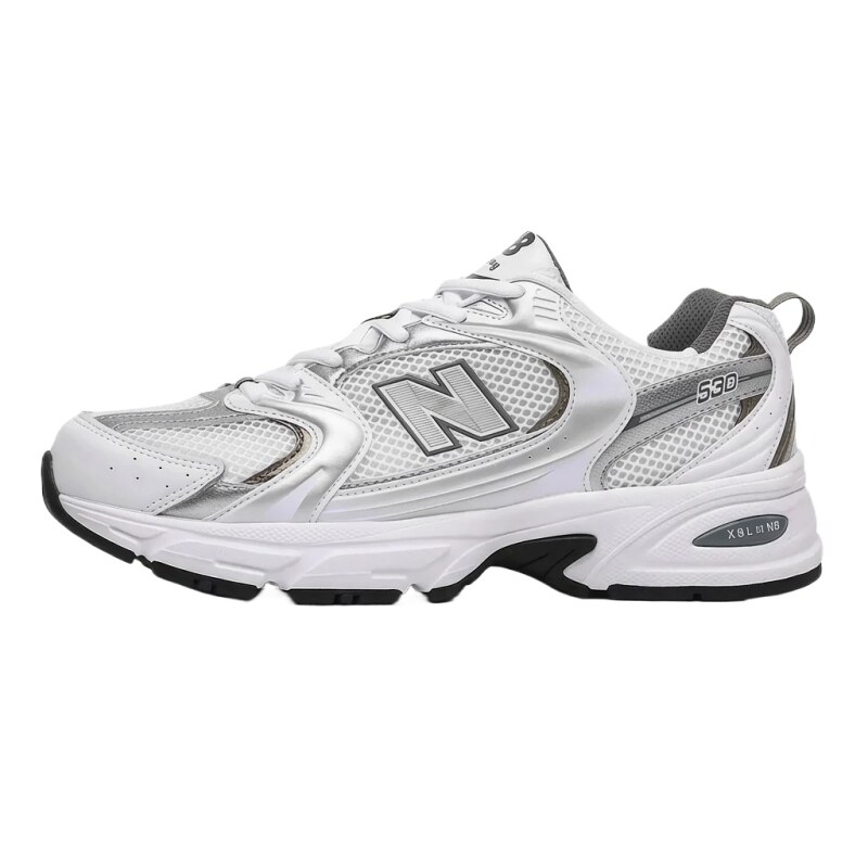 New Balance 530 retro-style white shoes