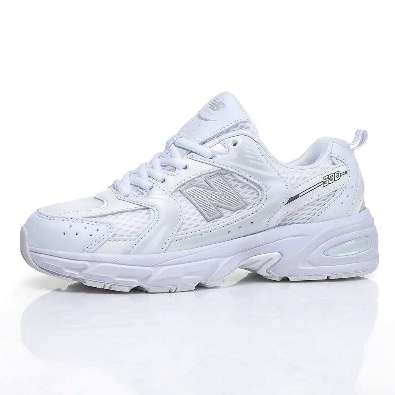 New Balance 530 retro-style white shoes
