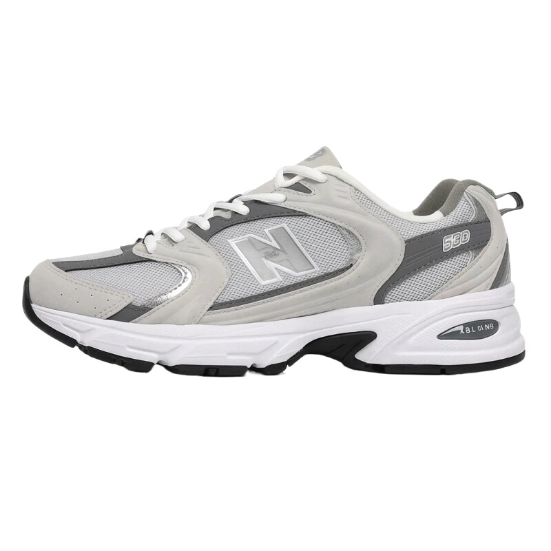 New Balance 580 retro-style gray sports shoes