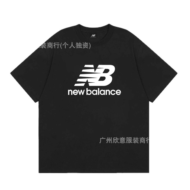 New Balance Classic Casual Style Black Short-sleeve T-shirt
