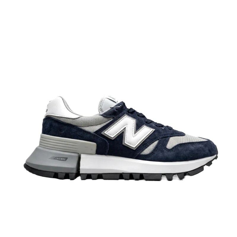 New Balance retro-style dark blue-gray sports shoes