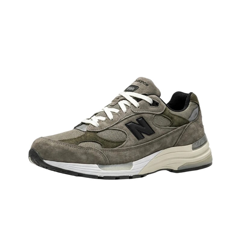 New Balance retro - style gray sports shoes
