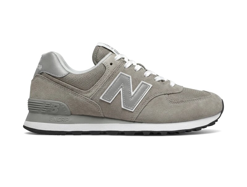 New Balance retro-style grey sports shoes