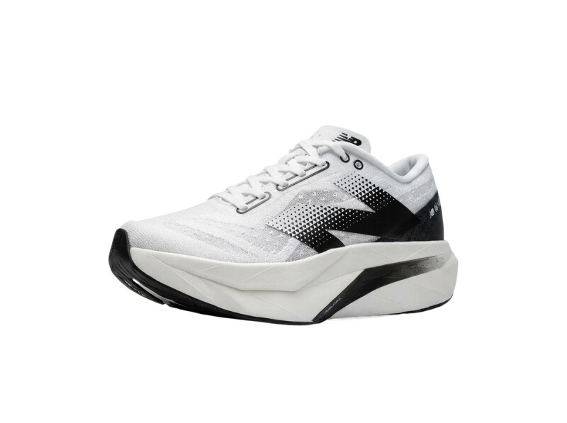New Balance retro-style white and black shoes