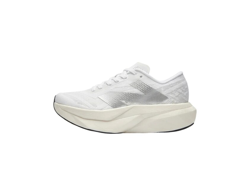 New Balance retro-style white running shoes