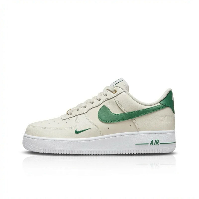 Nike Air Force 1 Retro Style White and Green Shoes